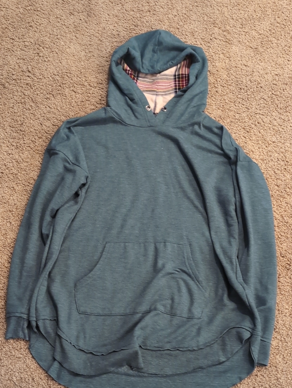 Women's Hooded Pullover Sweater - Green